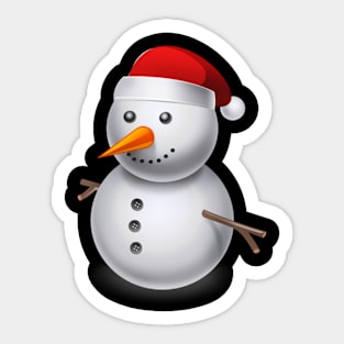 Cartoon Snowman Sticker